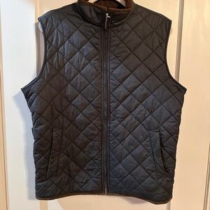 Peter Millar Quilted Black Vest